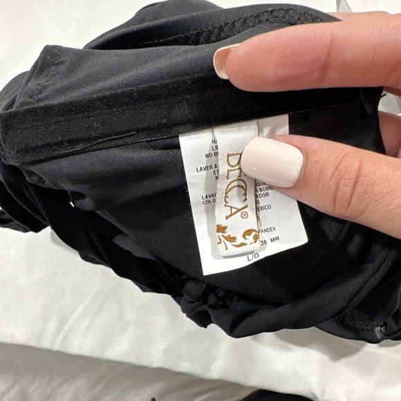 NWT Becca [ Large ] Emma Color‎ Code Solid Tie Shoulder One Piece Swimsuit #5667 - Picture 12 of 13